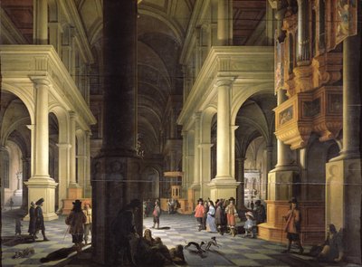 Interior of a Temple by Anthonie Delorme